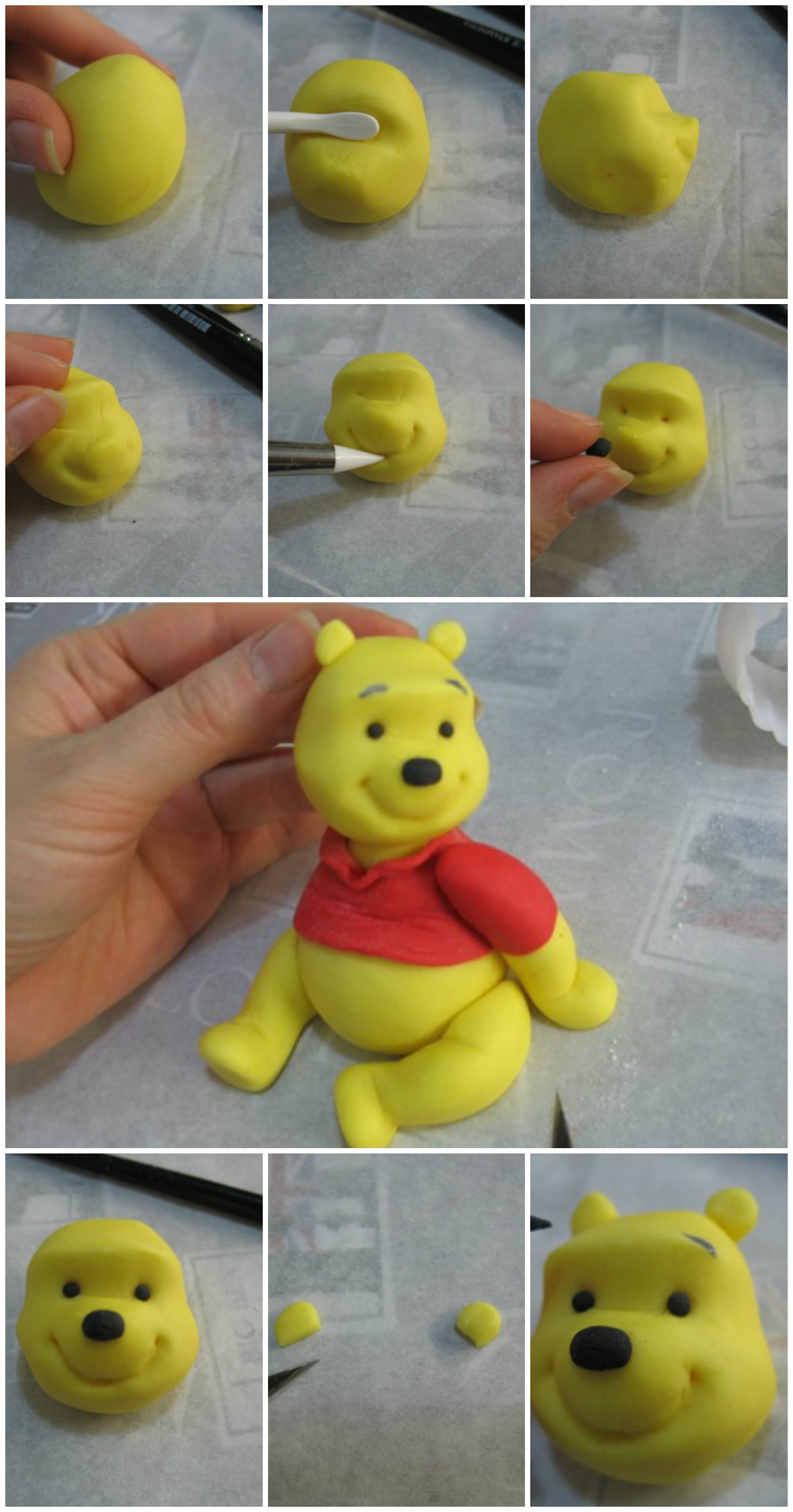 Winnie the Pooh od fondana - glava.