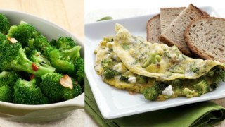 Omlet od jaja i brokolija - zdrava ishrana.